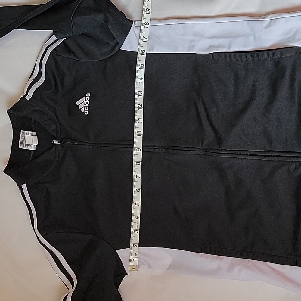 EUC ADIDAS Classic Lightweight Windbreaker Full Zip Track Top Jacket Unisex Kids